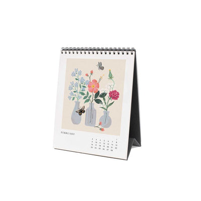 2025 |  Flower Studies Desk Calendar  Rifle Paper Co  Paper Skyscraper Gift Shop Charlotte