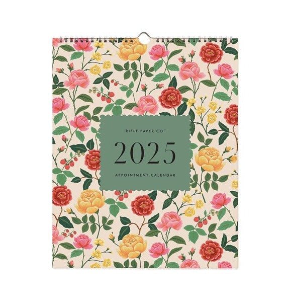 2025 |  Roses Appointment Calendar  Rifle Paper Co  Paper Skyscraper Gift Shop Charlotte