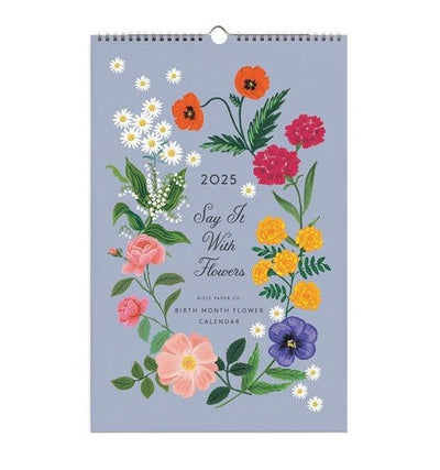 2025 |  Say It With Flowers Wall Calendar  Rifle Paper Co  Paper Skyscraper Gift Shop Charlotte