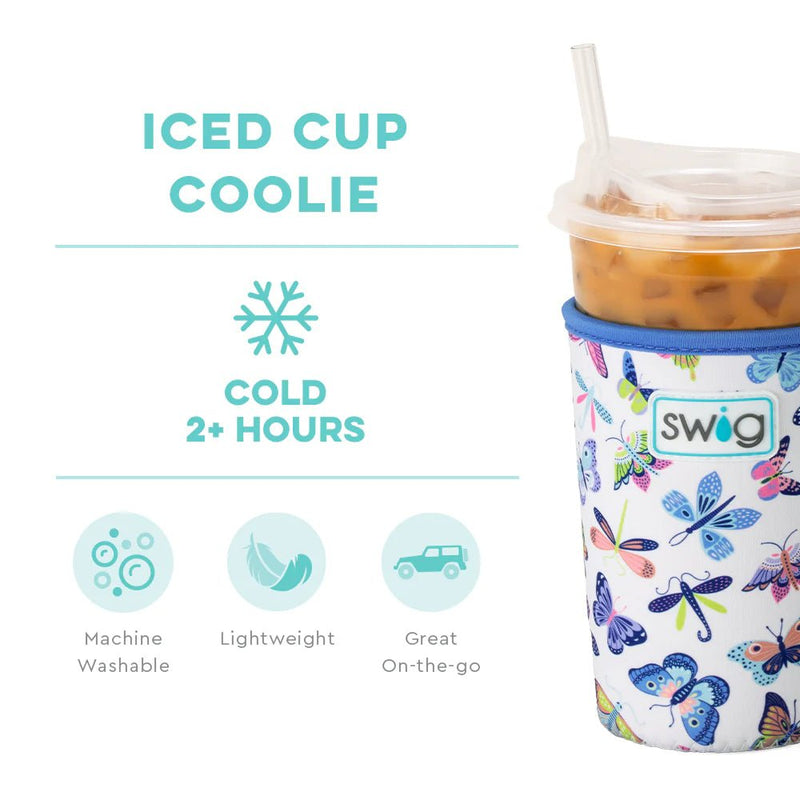 22 oz | Butterfly Bliss Iced Cup Coolie Drinkware Swig  Paper Skyscraper Gift Shop Charlotte