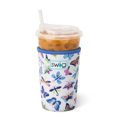 22 oz | Butterfly Bliss Iced Cup Coolie Drinkware Swig  Paper Skyscraper Gift Shop Charlotte