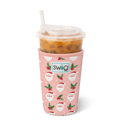 22oz | Holly Jolly Iced Cup Coolie Drinkware Swig  Paper Skyscraper Gift Shop Charlotte