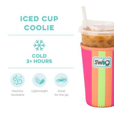 22oz Iced Cup Coolie | Tutti Frutti Drinkware Swig  Paper Skyscraper Gift Shop Charlotte