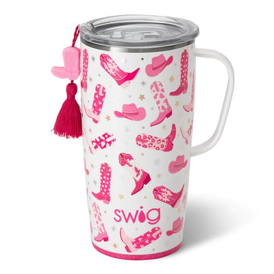 22oz | Let's Go Girls Travel Mug Drinkware Swig  Paper Skyscraper Gift Shop Charlotte