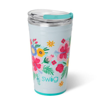 24 Oz | Island Bloom Party Cup Drinkware Swig  Paper Skyscraper Gift Shop Charlotte