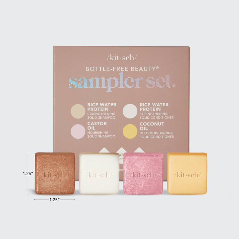 Bottle-Free Beauty 4pc Sampler Set Beauty & Wellness - Shower & Bath KITSCH  Paper Skyscraper Gift Shop Charlotte