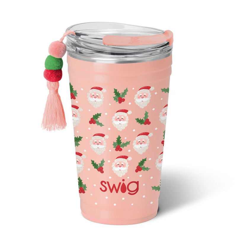 24oz | Holly Jolly Party Cup Drinkware Swig  Paper Skyscraper Gift Shop Charlotte