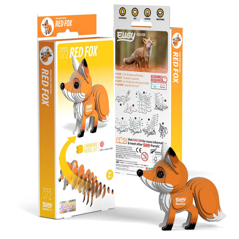 EUGY Red Fox 3D Puzzle Puzzles Safari Ltd. Paper Skyscraper Gift Shop Charlotte