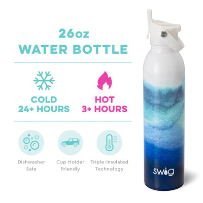 26oz Flip + Sip Bottle | Sapphire Drinkware Swig  Paper Skyscraper Gift Shop Charlotte