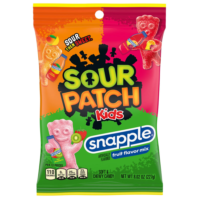 Sour Patch Kids Snapple 8.02oz Bag Food - Chocolates & Candy Grandpa Joe&