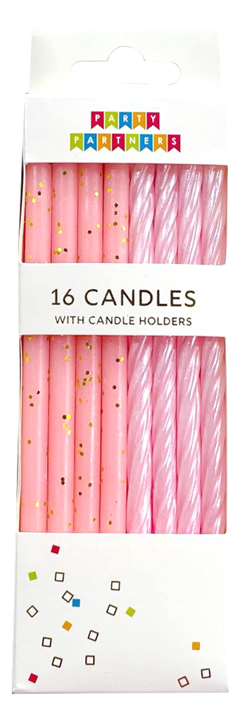 Pink Gradient 16 Candle Set Party - Supplies Party Partners Paper Skyscraper Gift Shop Charlotte