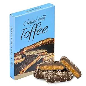 2oz Chapel Hill Toffee DC Pecan Confectionery Chapel Hill Toffee  Paper Skyscraper Gift Shop Charlotte