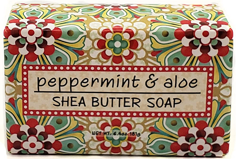 2oz Peppermint and Aloe Bar Soap Beauty Greenwich Bay Trading Co  Paper Skyscraper Gift Shop Charlotte