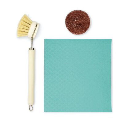 3 Piece Eco Kitchen Cleaning Kit  Kikkerland  Paper Skyscraper Gift Shop Charlotte