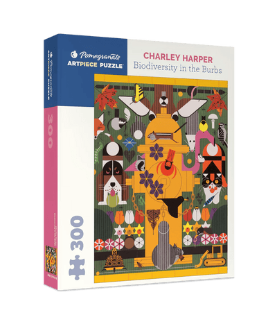 300 Piece Jigsaw Puzzle | Charley Harper Biodiversity in the Burbs Puzzles Pomegranate  Paper Skyscraper Gift Shop Charlotte