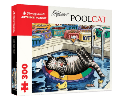 300 Piece Puzzle | B. Kliban: Pool Cat Puzzles Pomegranate  Paper Skyscraper Gift Shop Charlotte