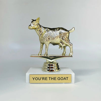 You're the Goat Participation Trophy Jokes & Novelty He Said, She Said  Paper Skyscraper Gift Shop Charlotte