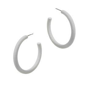 The Classic Enamel Hoop Earrings: Blue  Prep Obsessed Wholesale  Paper Skyscraper Gift Shop Charlotte