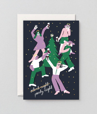 'Party Night' Holiday Greeting Card Cards Wrap  Paper Skyscraper Gift Shop Charlotte