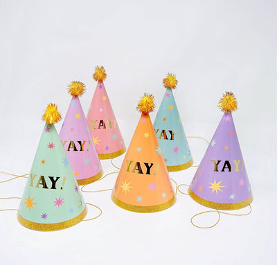 YAY! Pastel Party Hats Party - Supplies Party Partners Paper Skyscraper Gift Shop Charlotte