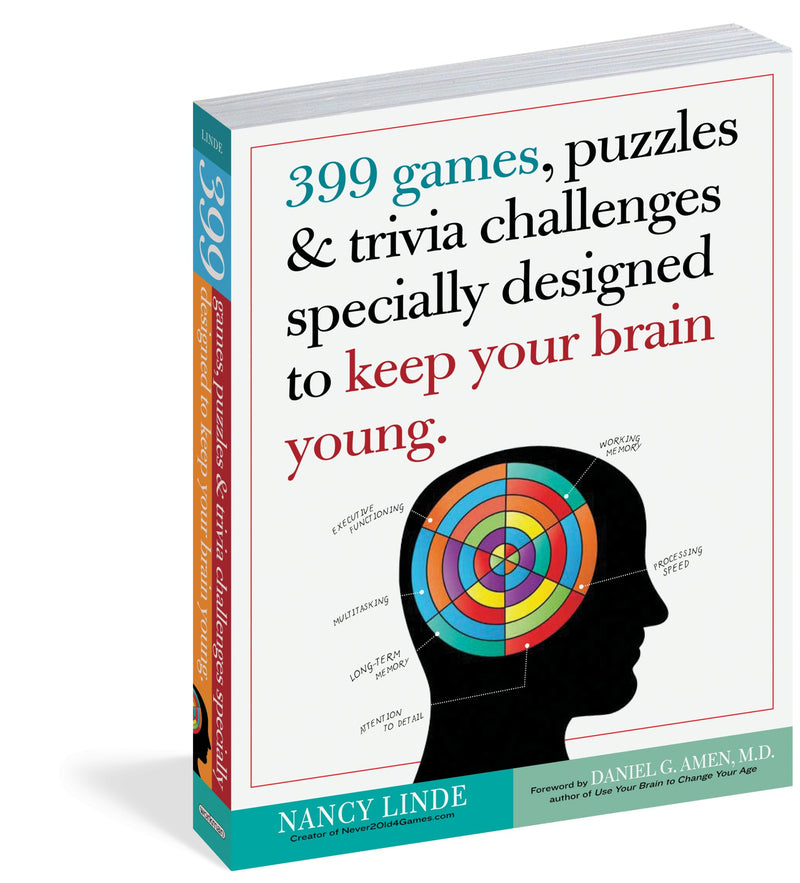 399 Games, Puzzles & Challenges to Keep Your Brain Young by Nancy Linde | Paperback BOOK Hachette  Paper Skyscraper Gift Shop Charlotte