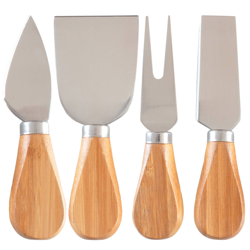 4-Piece Cheese Tool Set  Totally Bamboo  Paper Skyscraper Gift Shop Charlotte