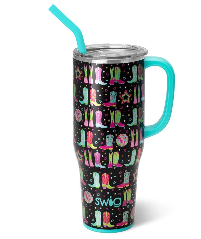 (40oz) | Disco Cowgirl Mega Mug Drinkware Swig  Paper Skyscraper Gift Shop Charlotte