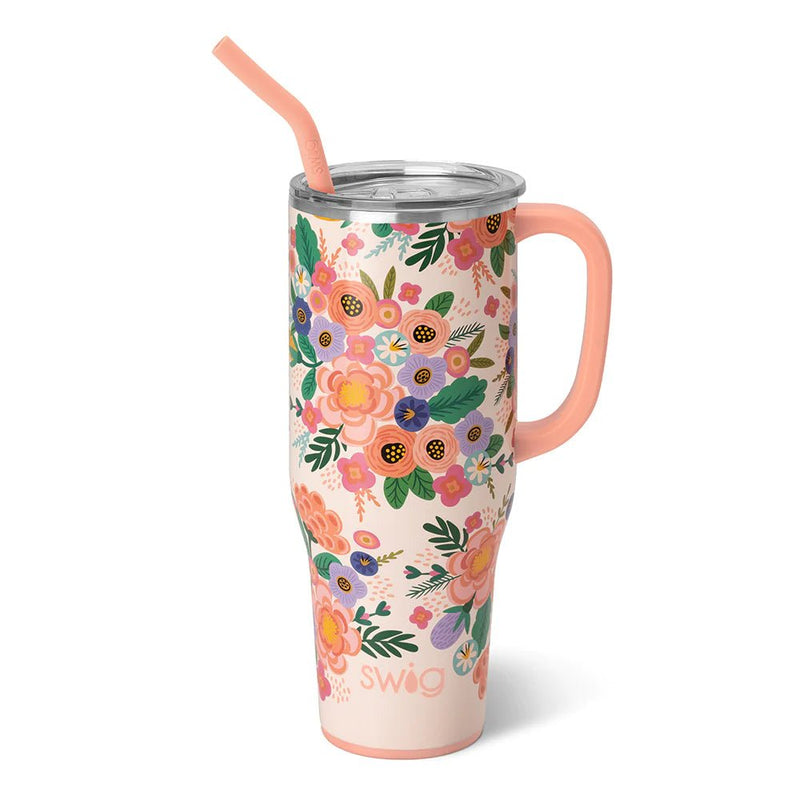 40oz | Full Bloom Mega Mug Drinkware Swig  Paper Skyscraper Gift Shop Charlotte