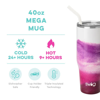 40oz Mega Mug | Amethyst Drinkware Swig  Paper Skyscraper Gift Shop Charlotte