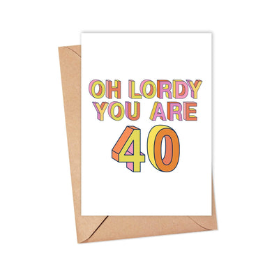 40th Birthday Card Cards R is for Robo  Paper Skyscraper Gift Shop Charlotte