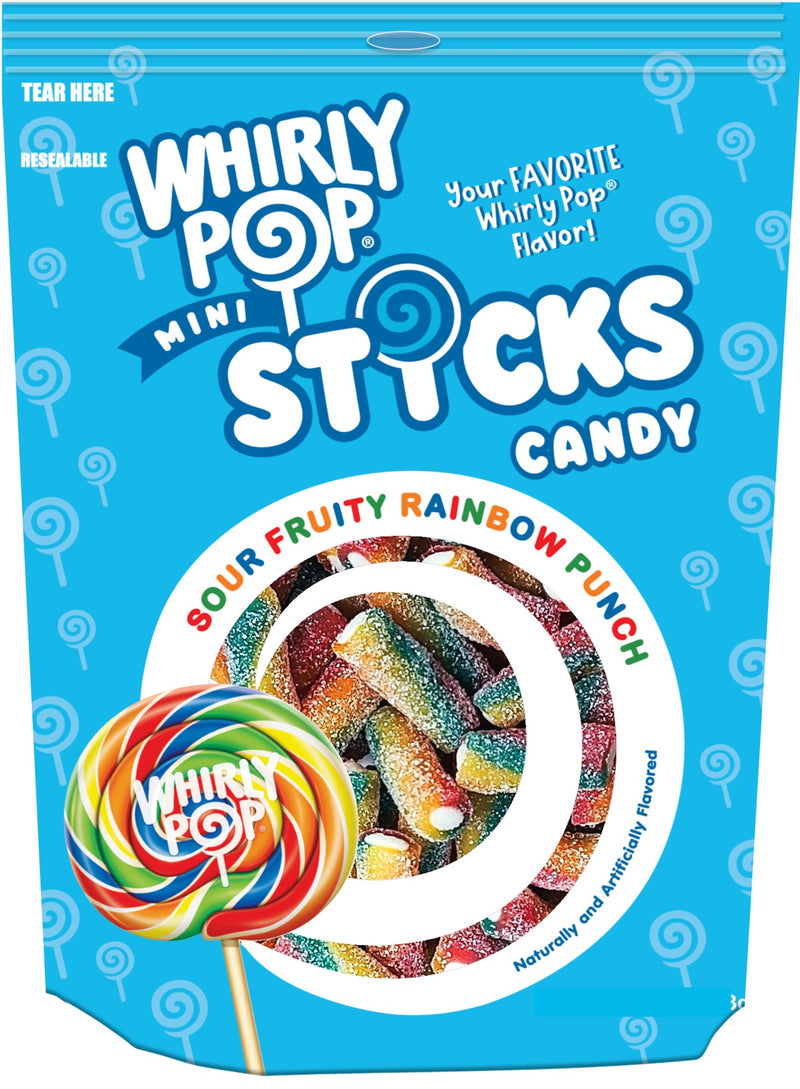 Whirly Pop Mini Sticks Chewy Candy 7.5oz Bag Food - Chocolates & Candy Grandpa Joe&