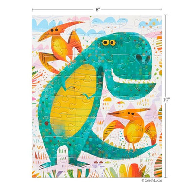 48 Piece Puzzle Snax  | T-Rex And Friends  WERKSHOPPE  Paper Skyscraper Gift Shop Charlotte