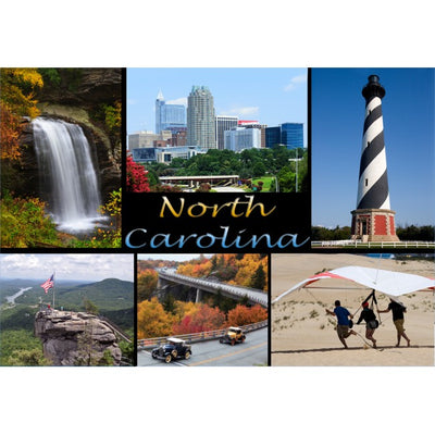 Postcard- Greetings from NC photo collage Postcard My City Souvenirs  Paper Skyscraper Gift Shop Charlotte