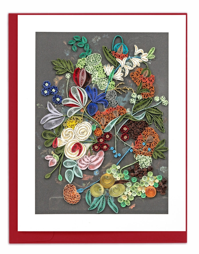 Artist Series – Still Life with Flowers and Fruit, Huysum Quilling Card Paper Skyscraper Gift Shop Charlotte