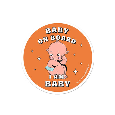 Baby On Board Bumper Sticker Stickers Party Mountain Paper co. Paper Skyscraper Gift Shop Charlotte