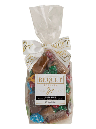 4oz Assorted Bag Caramels Confectionery Bequet Confections  Paper Skyscraper Gift Shop Charlotte