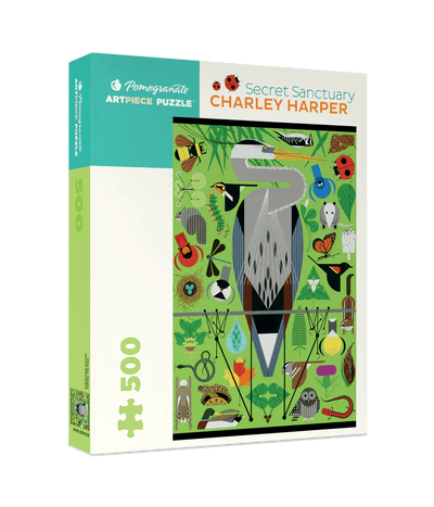 500 Piece Jigsaw Puzzle | Charley  Harper: Secret Sanctuary Jigsaw Puzzles Pomegranate  Paper Skyscraper Gift Shop Charlotte