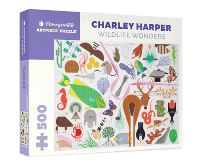 500 Piece Jigsaw Puzzle | Charley Harper: Wildlife Wonders Puzzles Pomegranate  Paper Skyscraper Gift Shop Charlotte