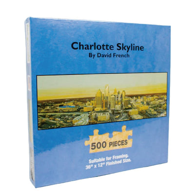 500 Piece Jigsaw Puzzle | Charlotte Skyline Jigsaw Puzzles Heritage Puzzle  Paper Skyscraper Gift Shop Charlotte