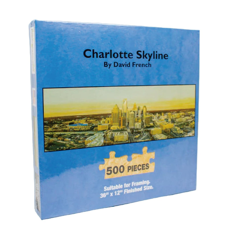 500 Piece Jigsaw Puzzle | Charlotte Skyline Jigsaw Puzzles Heritage Puzzle  Paper Skyscraper Gift Shop Charlotte