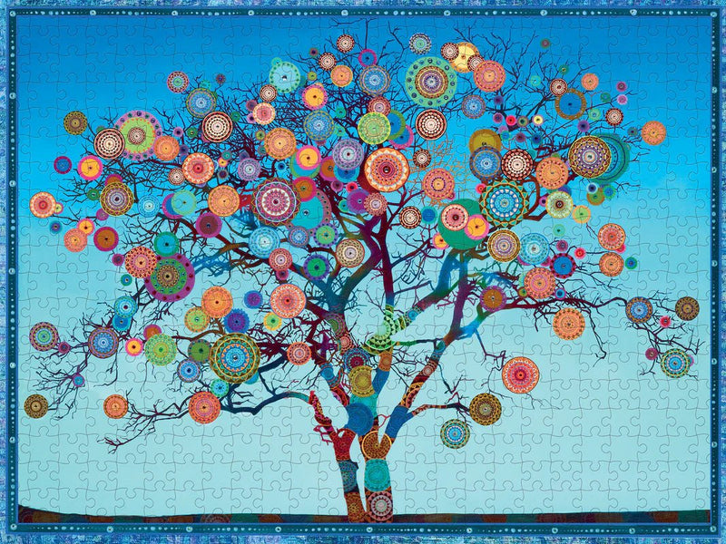 500 Piece Jigsaw Puzzle | Mandala Fruit Tree Jigsaw Puzzles Pomegranate  Paper Skyscraper Gift Shop Charlotte