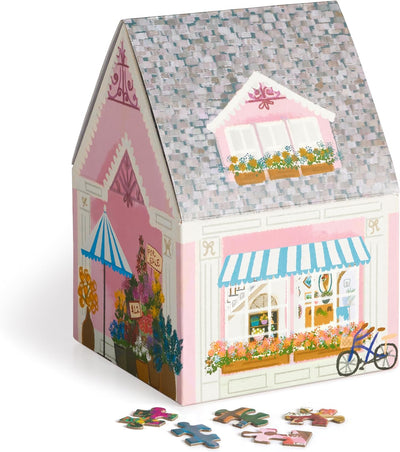 500-PIECE PUZZLE | House Box Joy Laforme Flower Shop Fun Chronicle  Paper Skyscraper Gift Shop Charlotte