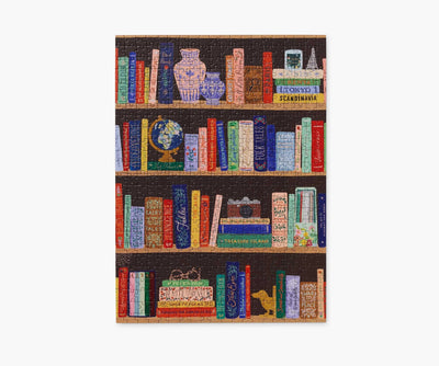 500 Pieces Jigsaw Puzzle |  Bookshelf Playing Cards Rifle Paper Co  Paper Skyscraper Gift Shop Charlotte