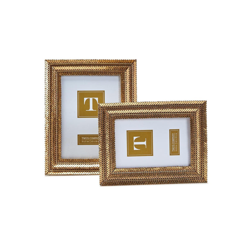 Gold Fern 5x7 Frame Home Decor Two&