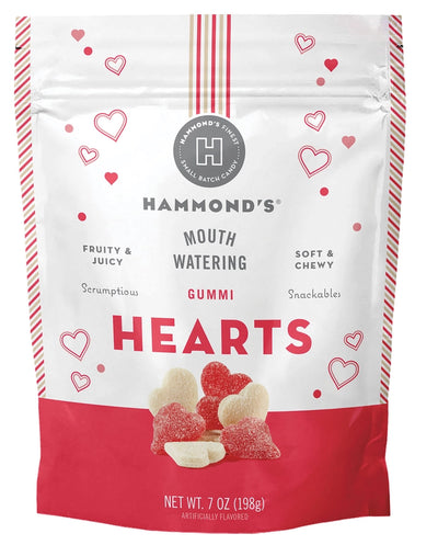 Gummi Hearts 7oz Bag Food - Chocolates & Candy Hammond's Paper Skyscraper Gift Shop Charlotte