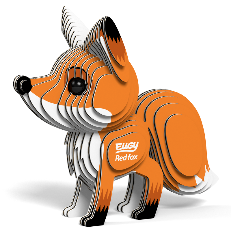 EUGY Red Fox 3D Puzzle Puzzles Safari Ltd. Paper Skyscraper Gift Shop Charlotte