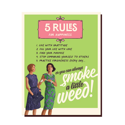 5Rules | Birthday Card Cards OffensiveDelightful  Paper Skyscraper Gift Shop Charlotte