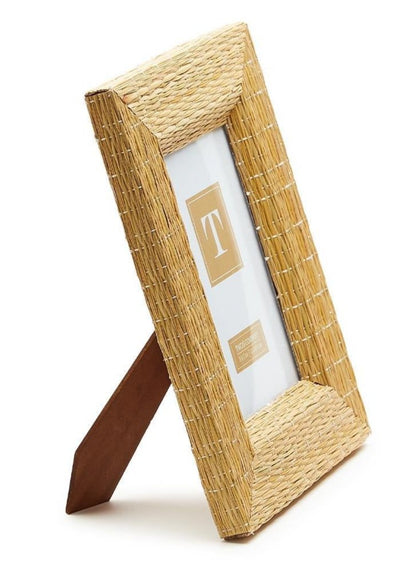 5x7 Woven Reeds | Cane Photo Frame Frame Two's Company  Paper Skyscraper Gift Shop Charlotte