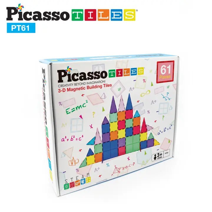 61pc Magnetic Tileset Kids Learning Picasso Tiles  Paper Skyscraper Gift Shop Charlotte