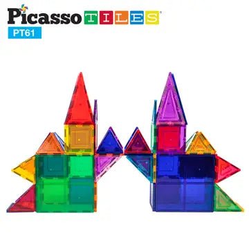 61pc Magnetic Tileset Kids Learning Picasso Tiles  Paper Skyscraper Gift Shop Charlotte